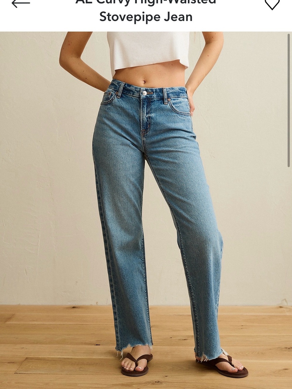 American Eagle Outfitters Women's Curvy Stovepipe Jeans, size 10
